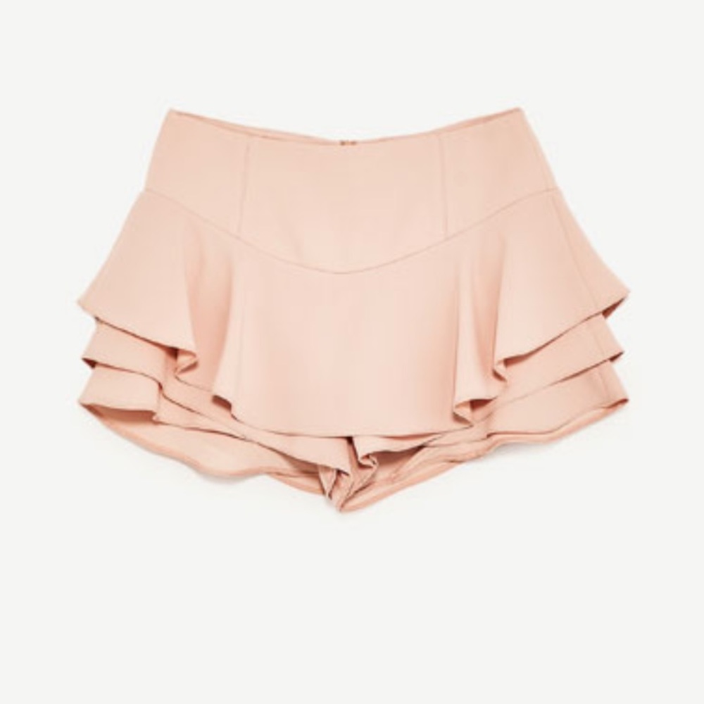 Light pink ruffle Zara skort *sold out everywhere*